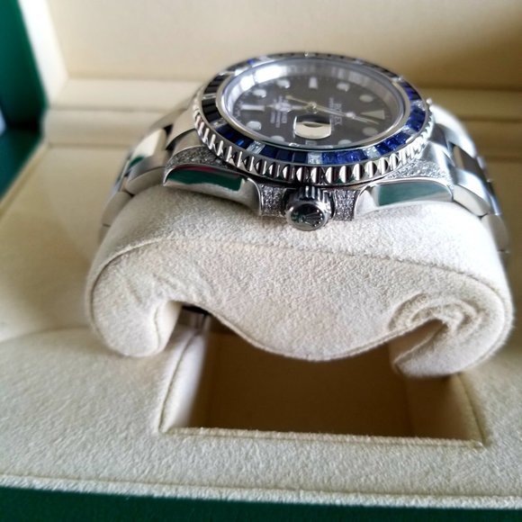 Rolex Submariner 116610LN Diamonds Steel Sapphire - Picture 4 of 8